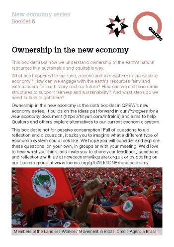 Booklet 6: Ownership in the new economy