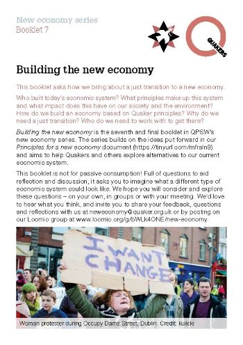 Booklet 7: Building the new economy