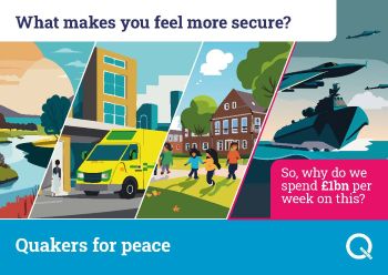 Quaker peace postcard